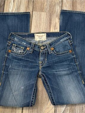 Big Star Women's Blue Boot Cut Jeans - Medium Wash